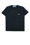 Stone Island Kids Logo Patch T-Shirt — Navy