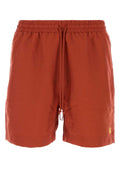 Carhartt Wip Lightweight Nylon Bermuda Shorts — Red