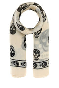 Pañuelo con calavera Alexander McQueen - Beige