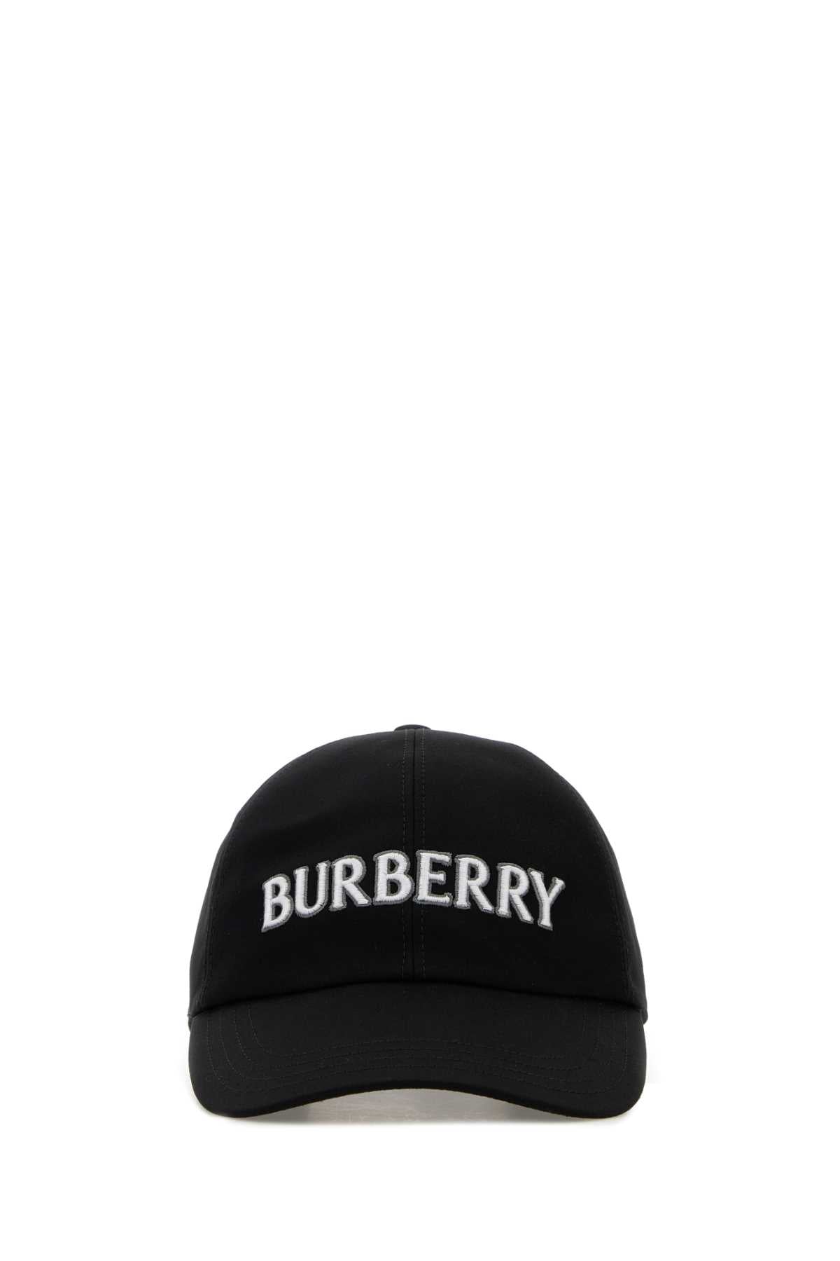 Burberry A:MH Logo-Embroidered Cotton Baseball Cap — Black