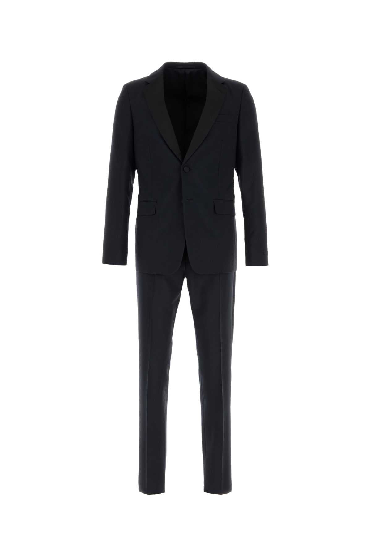 Prada Wool-Mohair Blend Pant Suit — Navy