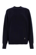 Chloé Cashmere Blend Oversize Sweater — Navy