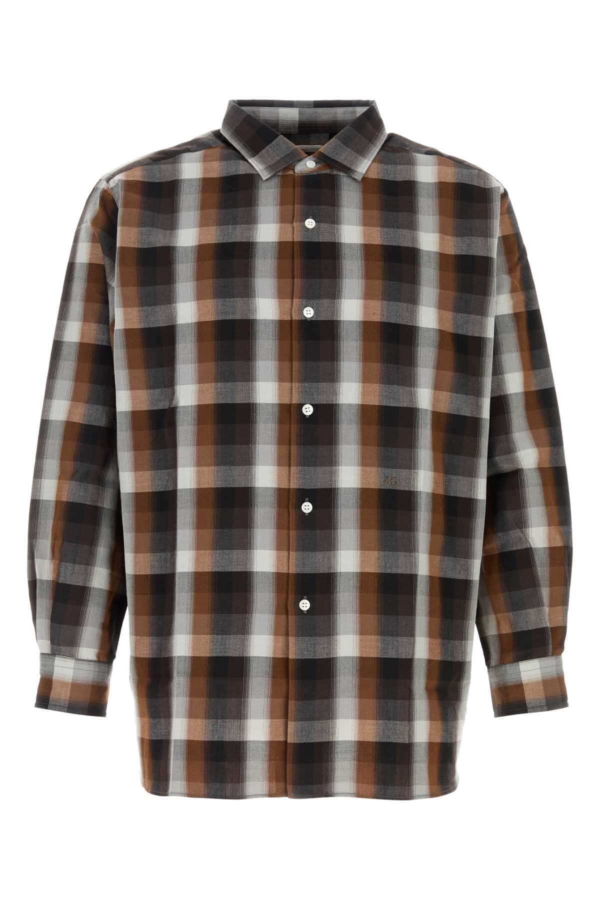 Nanamica Regular Collar Shirt — Brown