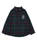 Fendi Kids Tartan Jacket — Green