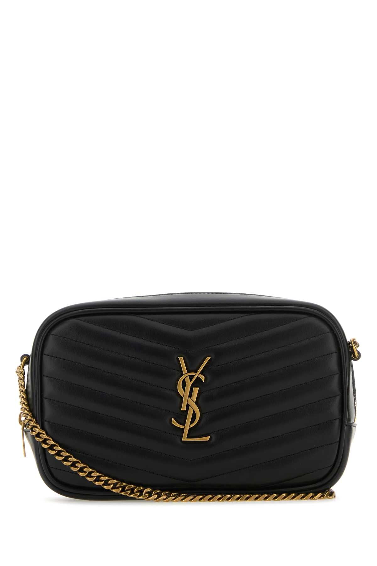 Saint Laurent Lou Crossbody Bag — Black