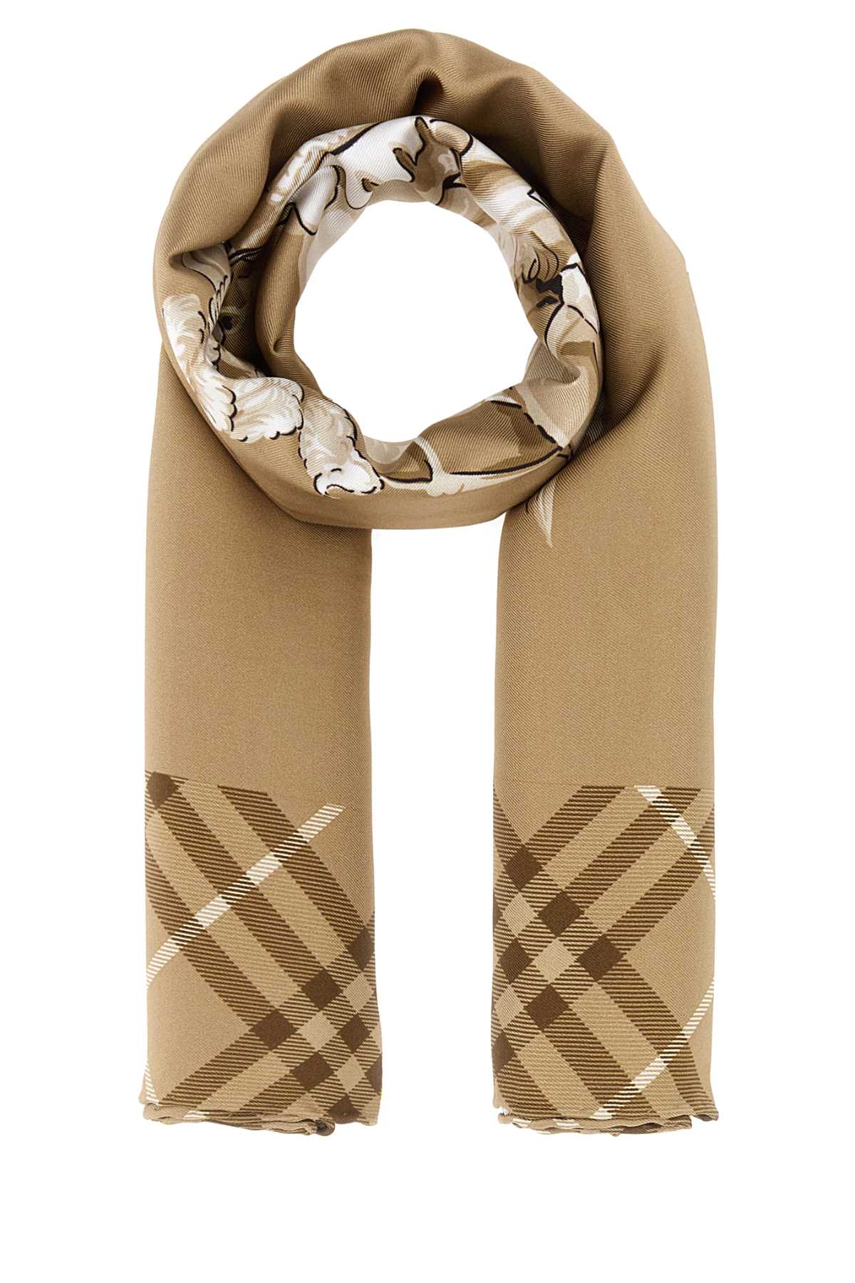 Burberry Horseman Scarf — Beige