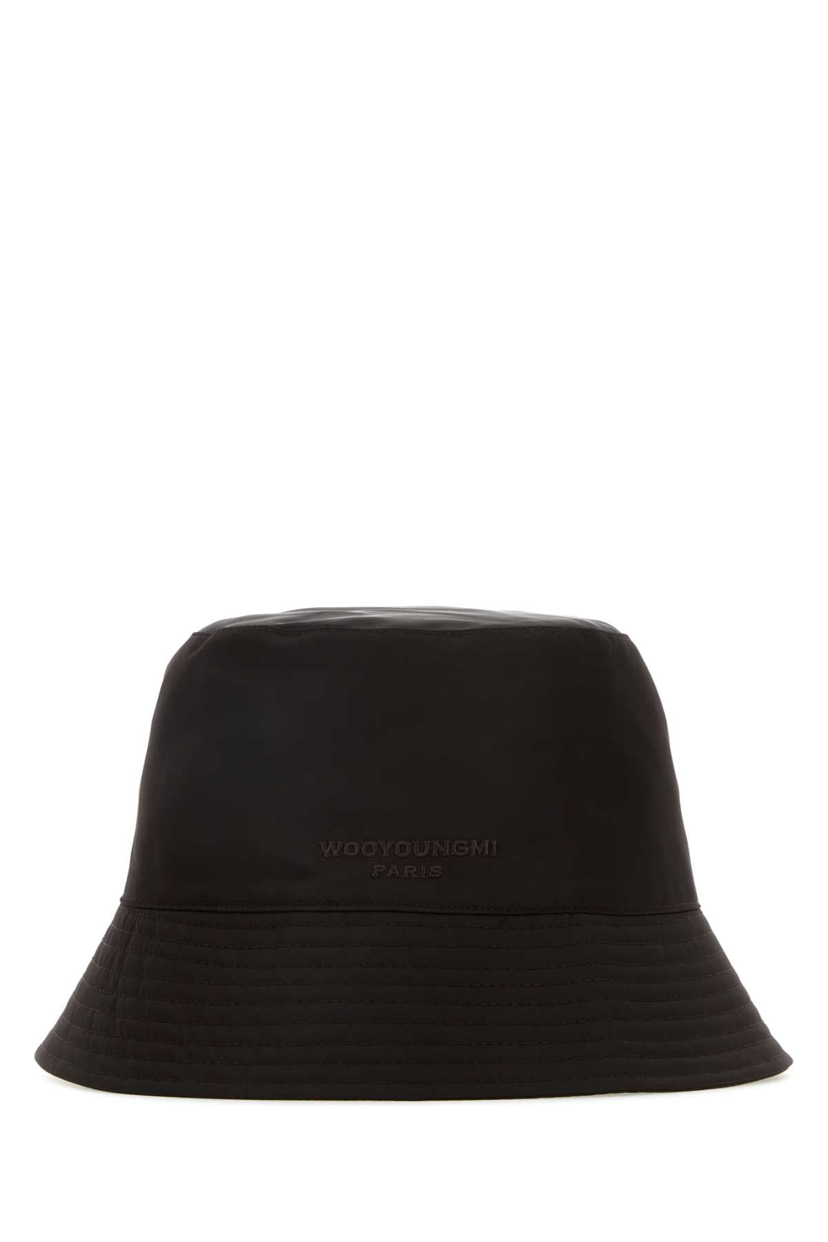 Wooyoungmi CAPPELLO Nylon Bucket Hat — Brown