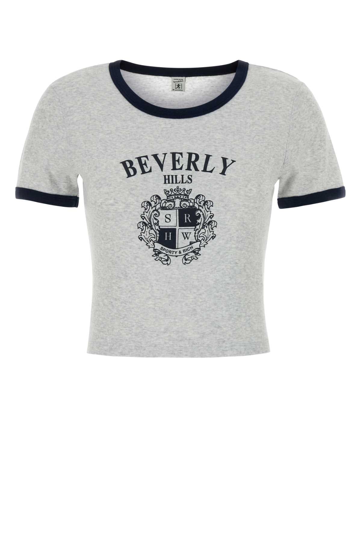 Sporty & Rich Crest T-Shirt — Gray