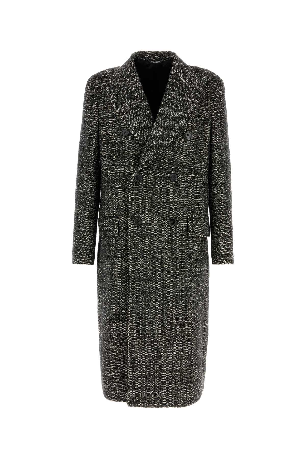 Dolce & Gabbana Virgin Wool Blend Coat — Gray