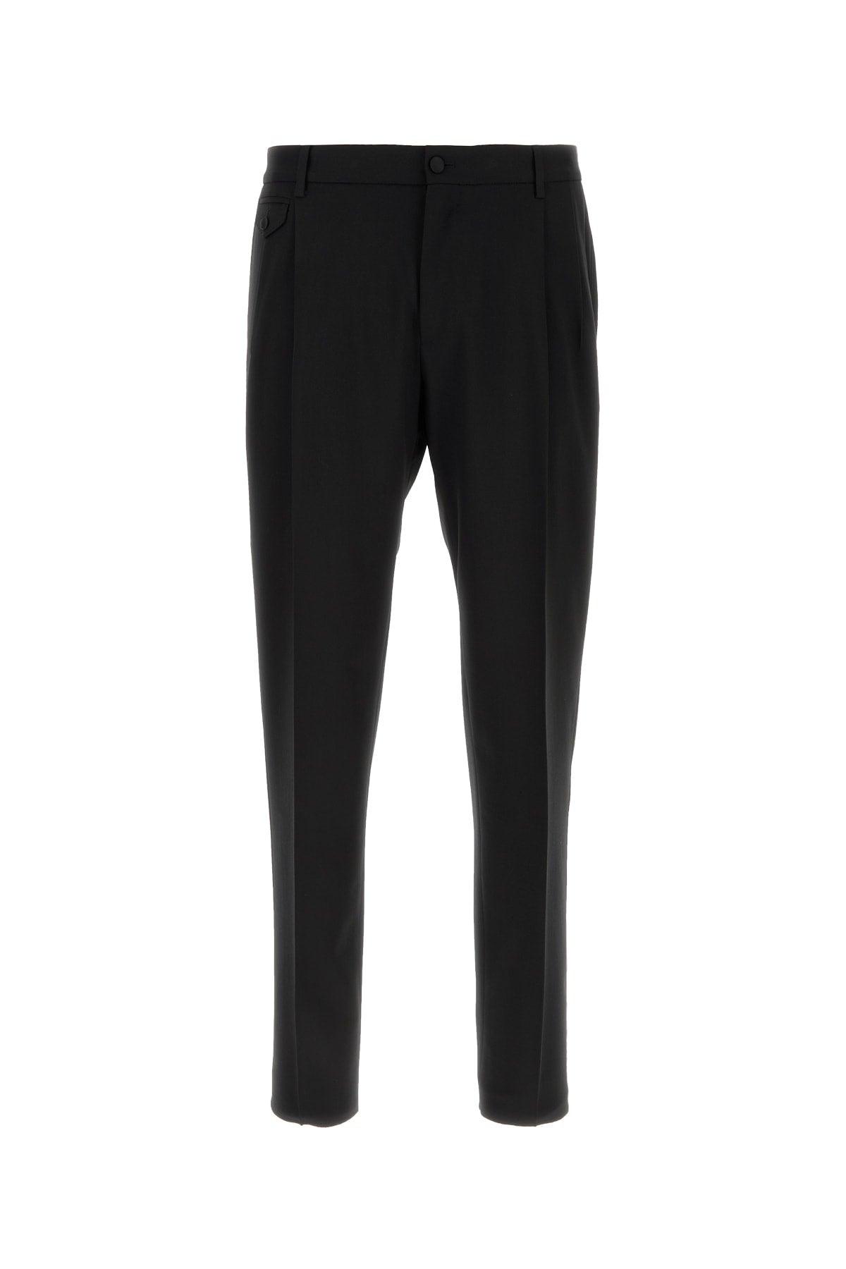 Dolce & Gabbana Wool-Blend Trousers — Black