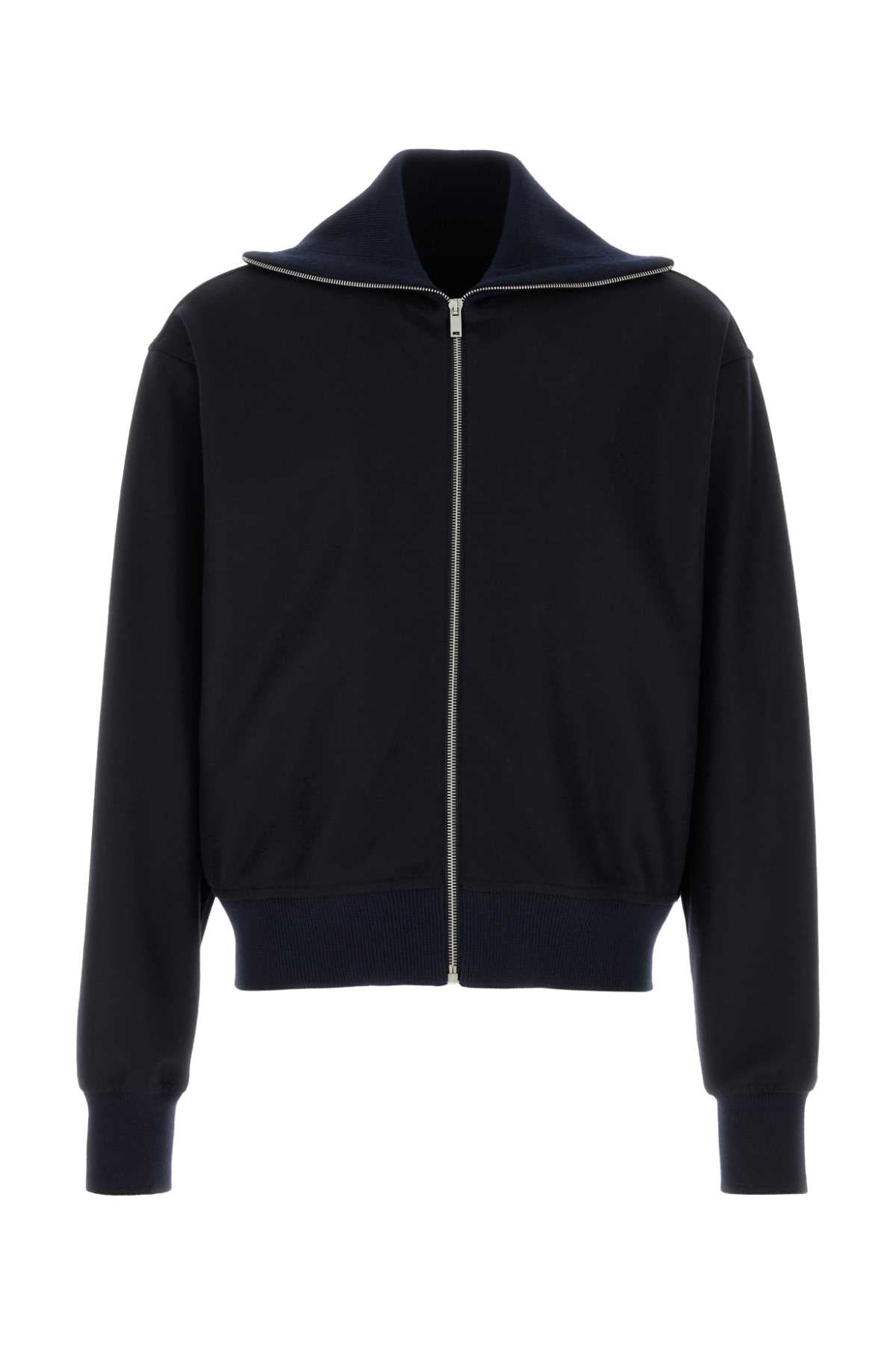 Jil Sander Sweatshirt Cardigan — Navy