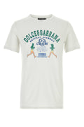 Dolce & Gabbana Logo-Graphic Cotton T-Shirt — White