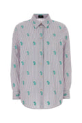 Etro Embroidered Poplin Shirt — Multicolor