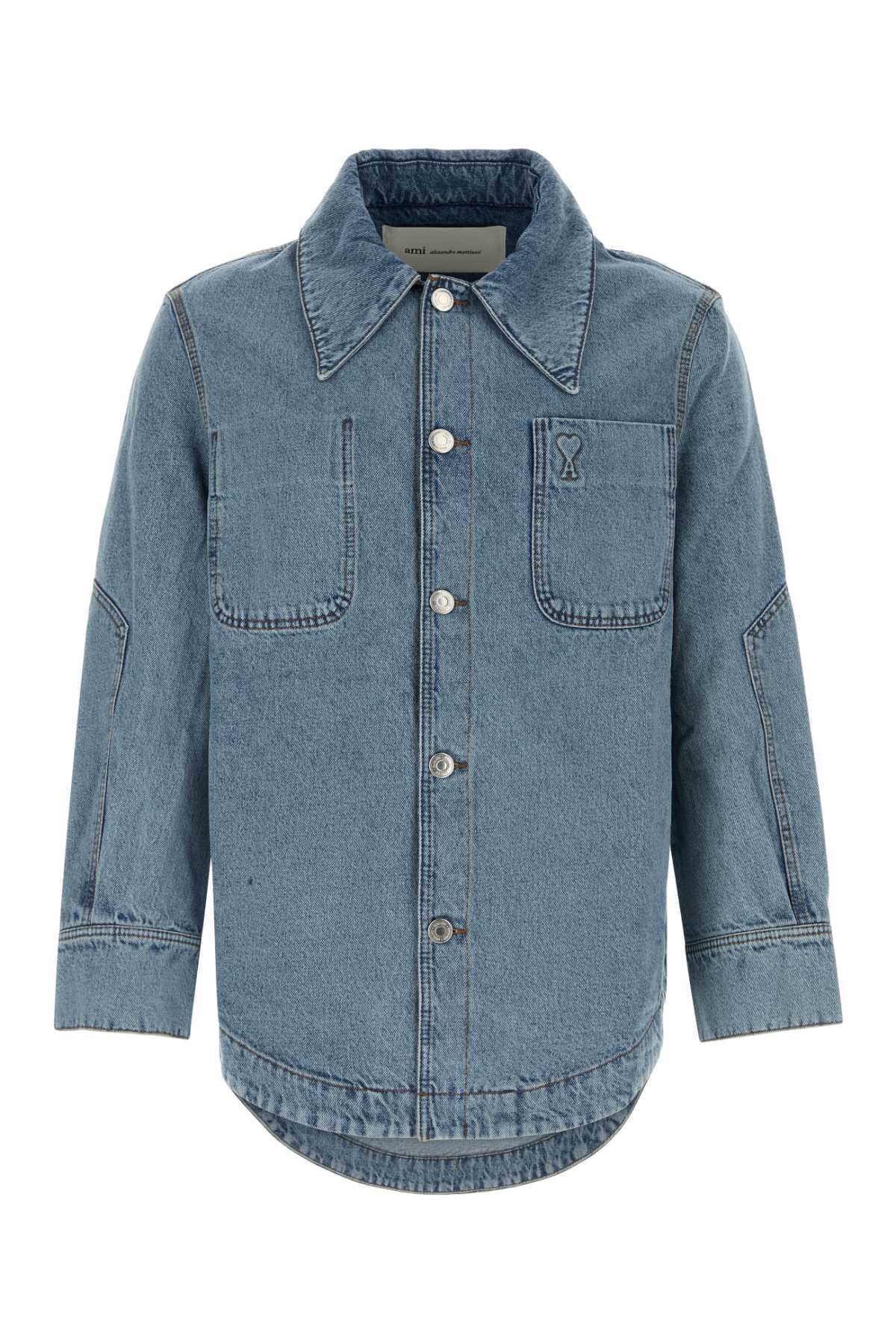 AMI Paris Coeur Overshirt — Blue
