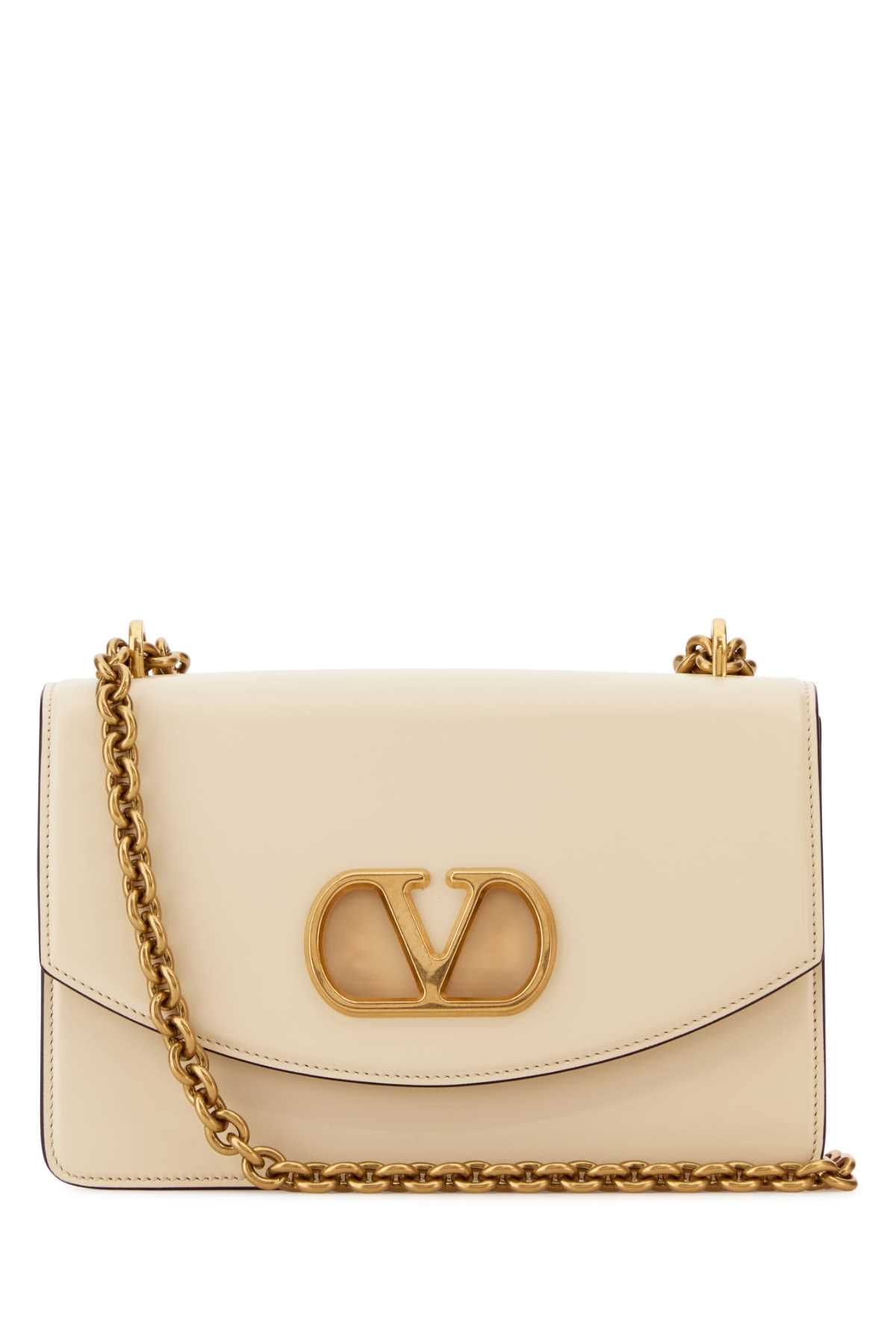 Valentino Garavani Vain Shoulder Bag — Beige