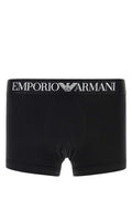 Emporio Armani Stretch Cotton Boxer — Black