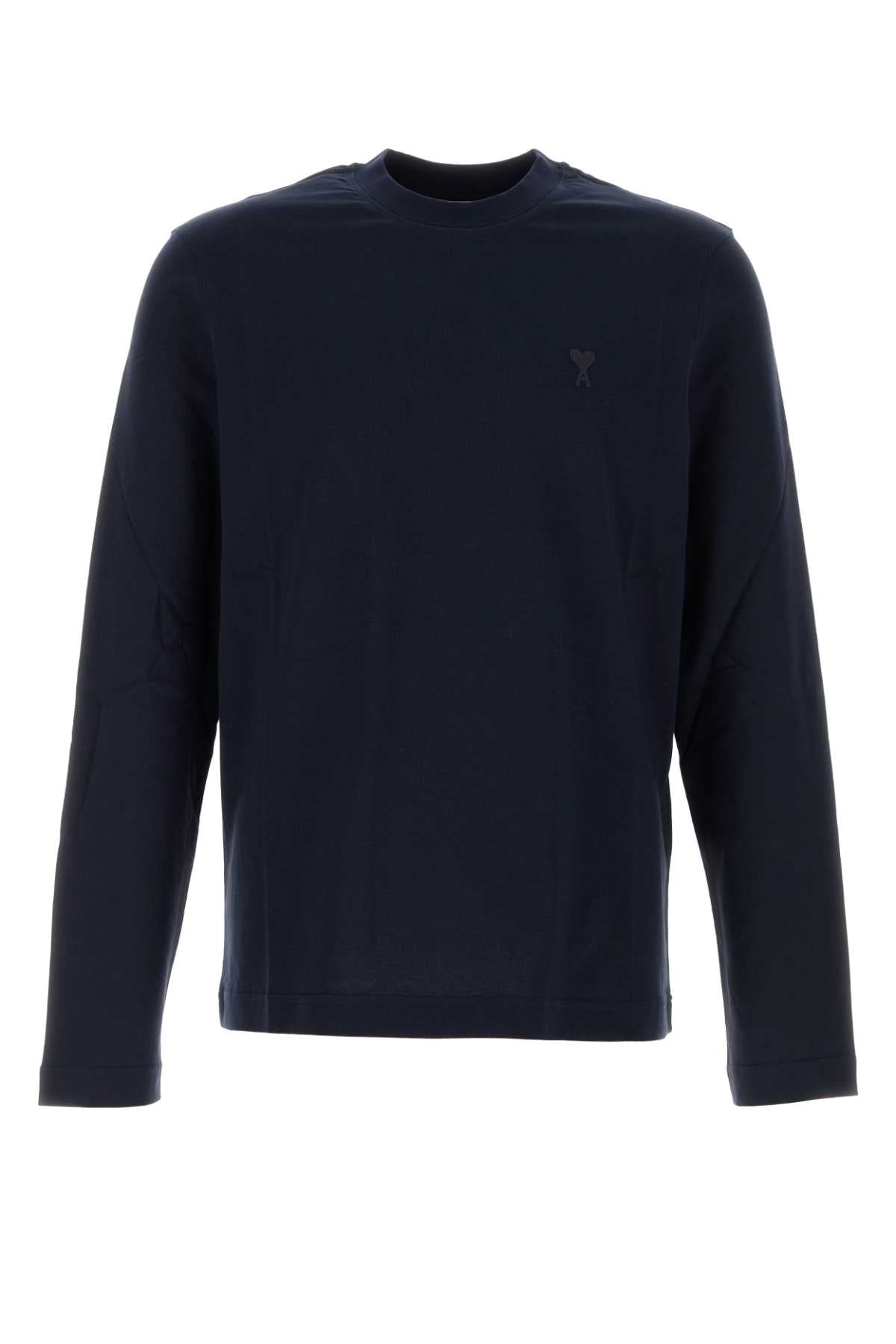 AMI Paris Coeur T-Shirt — Navy