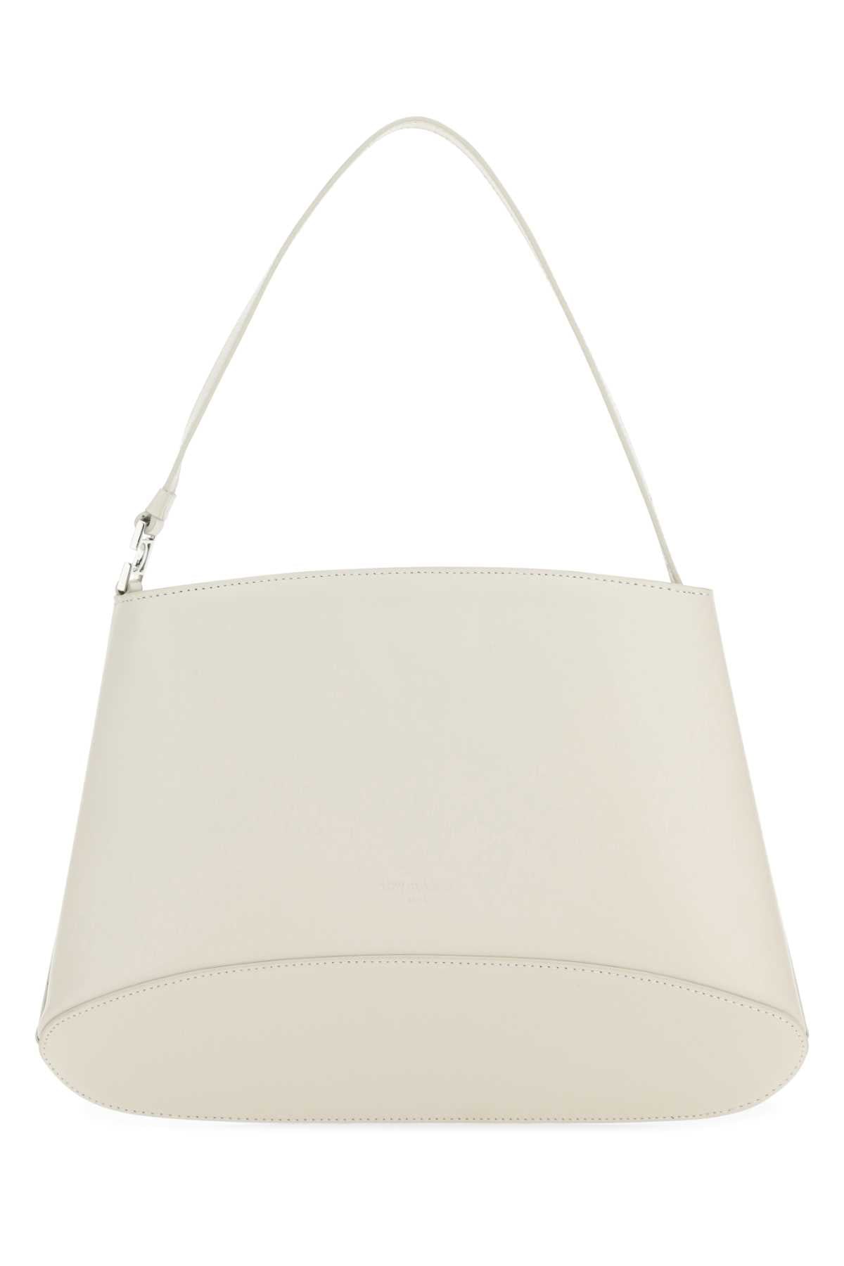 Low Classic Leather Shoulder Bag — White