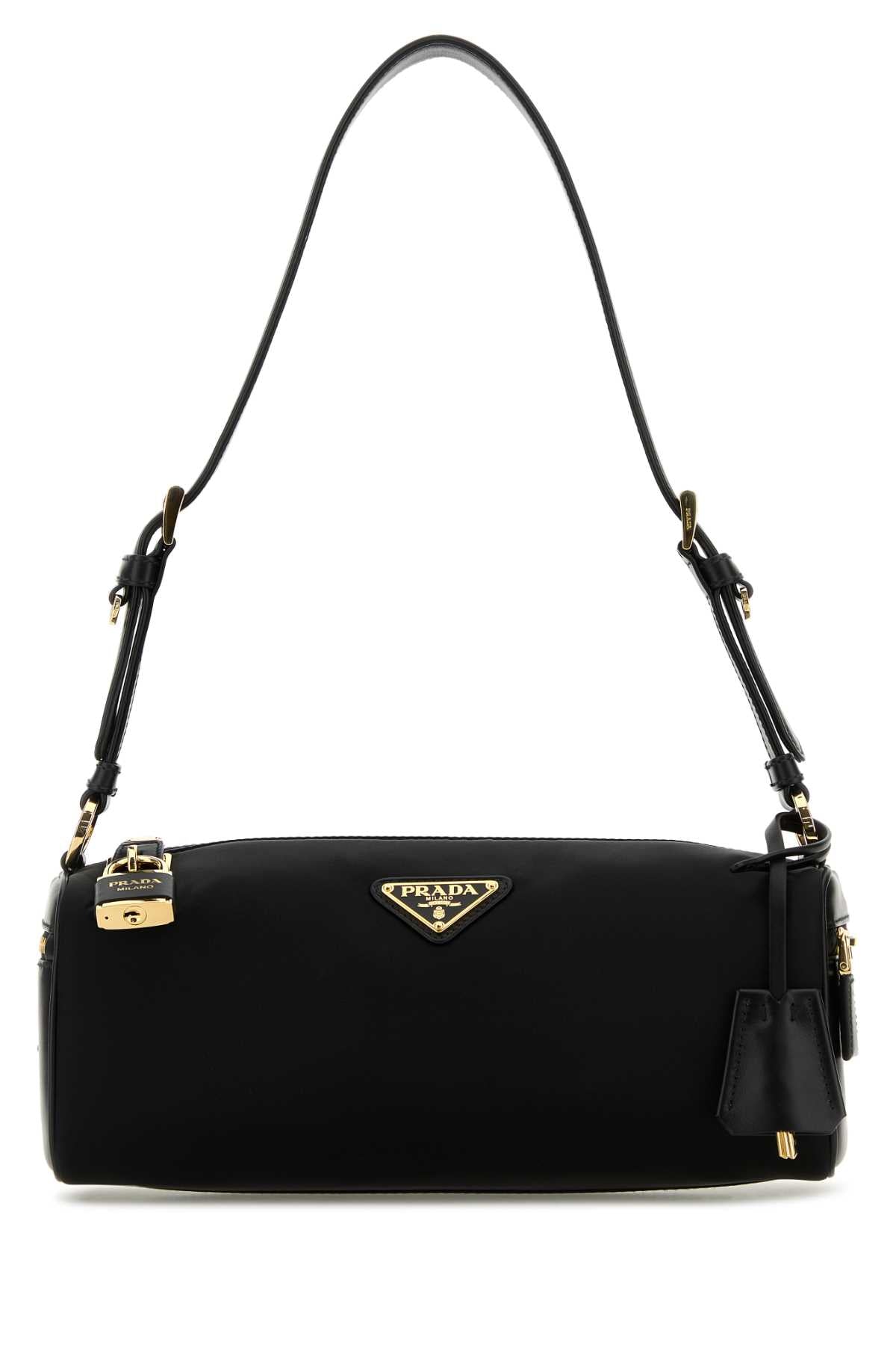 Prada Tessuti Shoulder Bag — Black