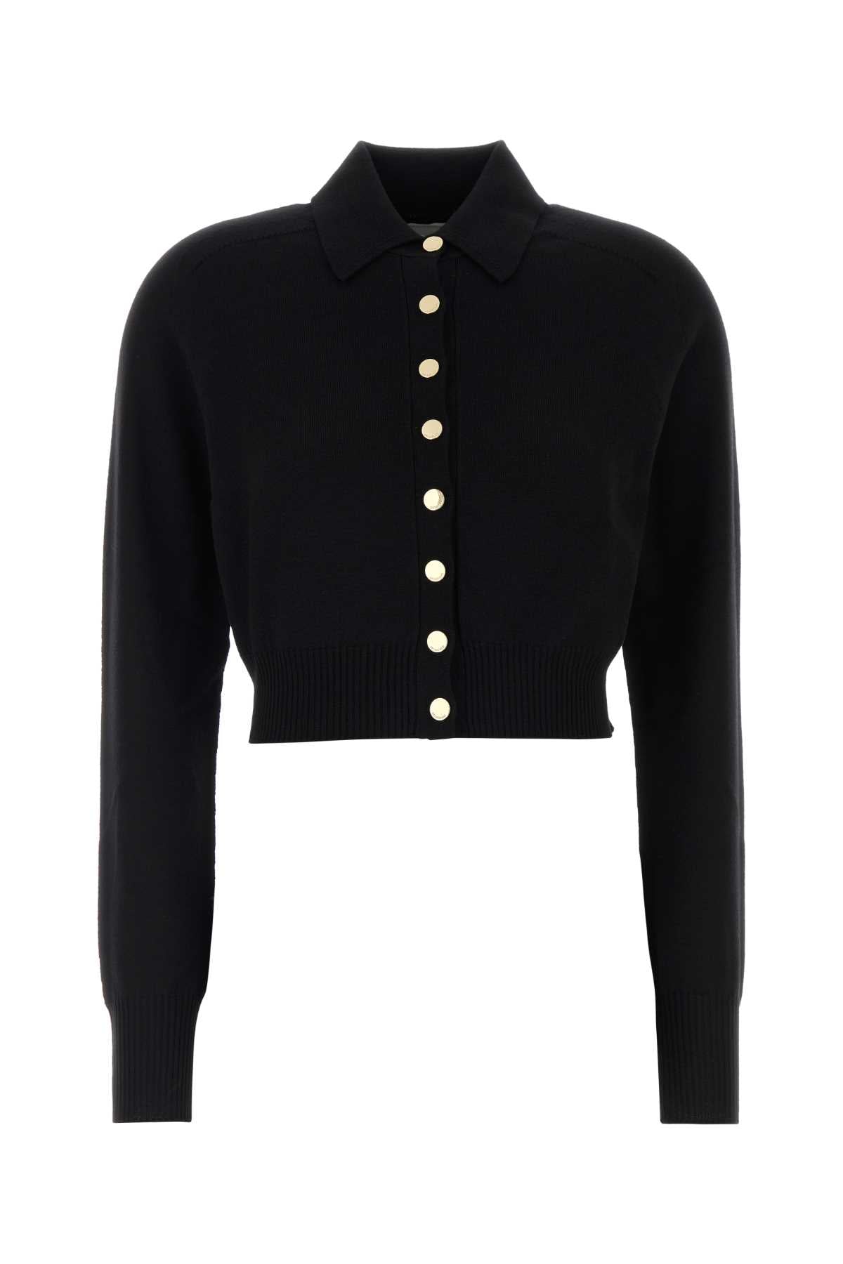 Sportmax Virgin Wool Cardigan — Black
