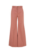 Chloé Cotton Palazzo Trousers — Pink