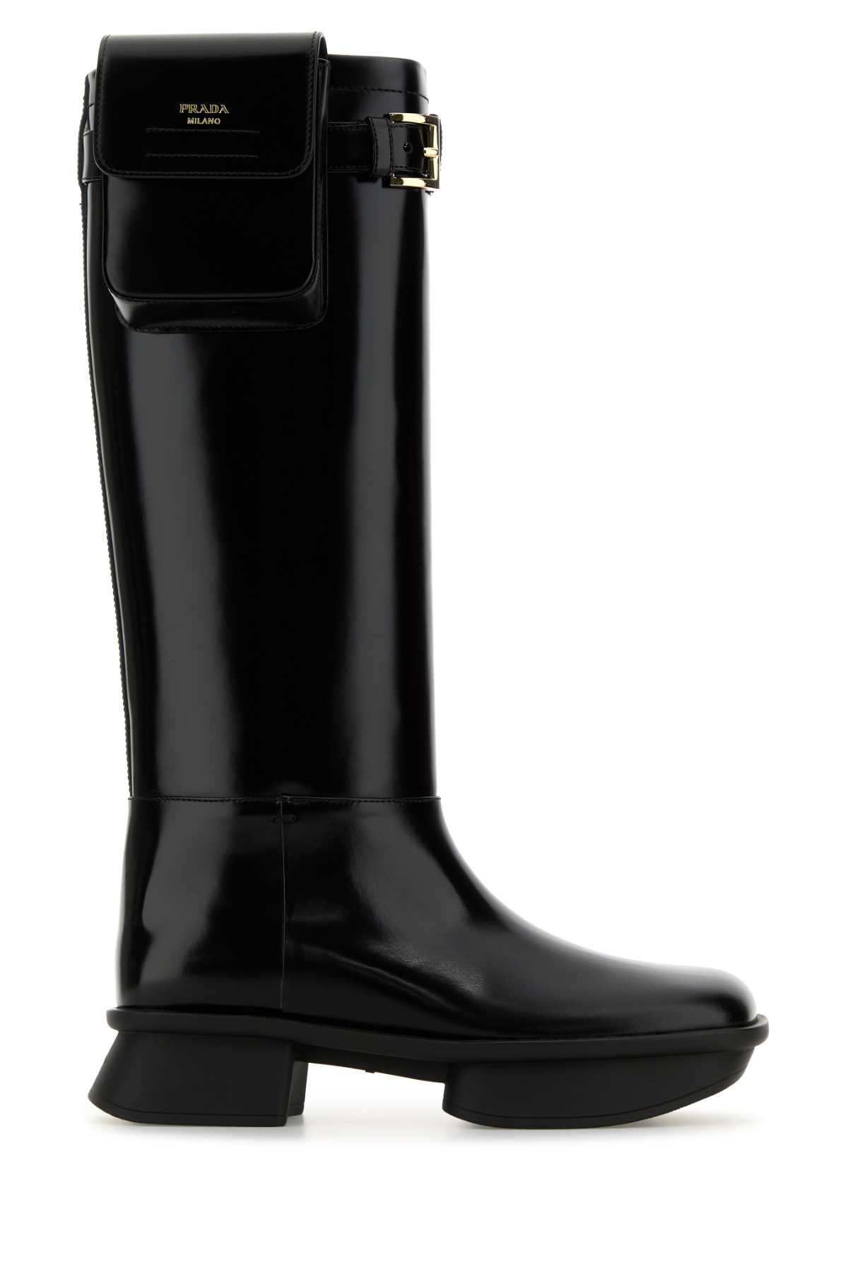 Prada Allacciate Boot — Black
