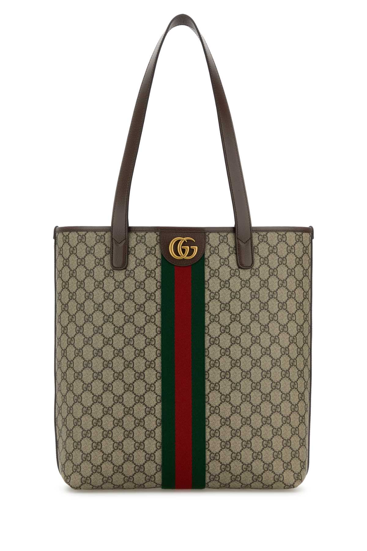 Gucci GG Monogram Canvas Tote Bag — Beige