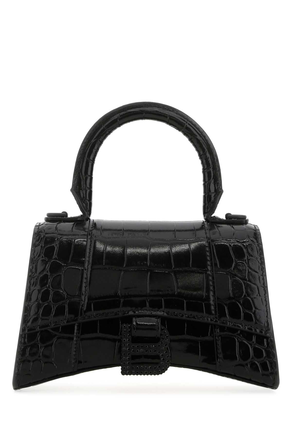 Bolso Balenciaga Hourglass con asa superior - Negro