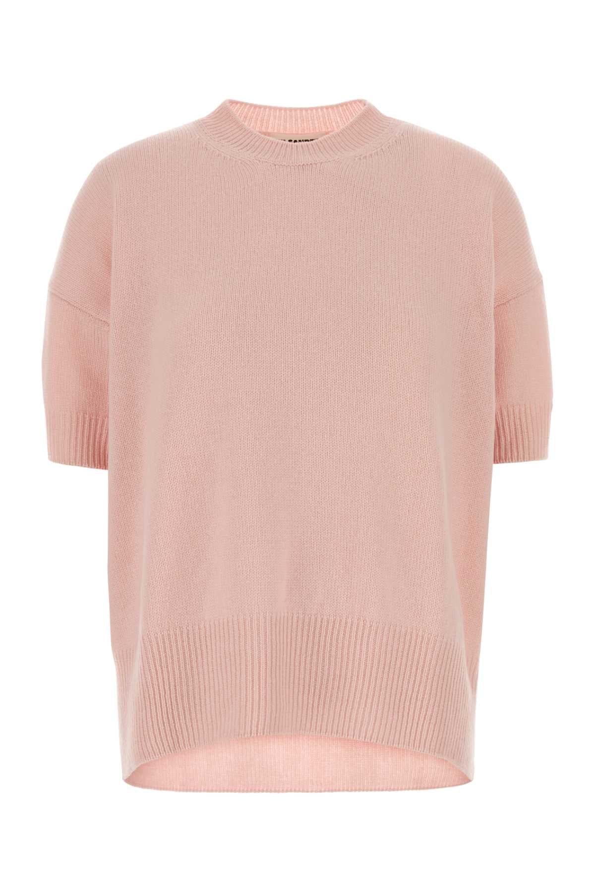 Jil Sander Cashmere Crew-Neck Sweater — Pink