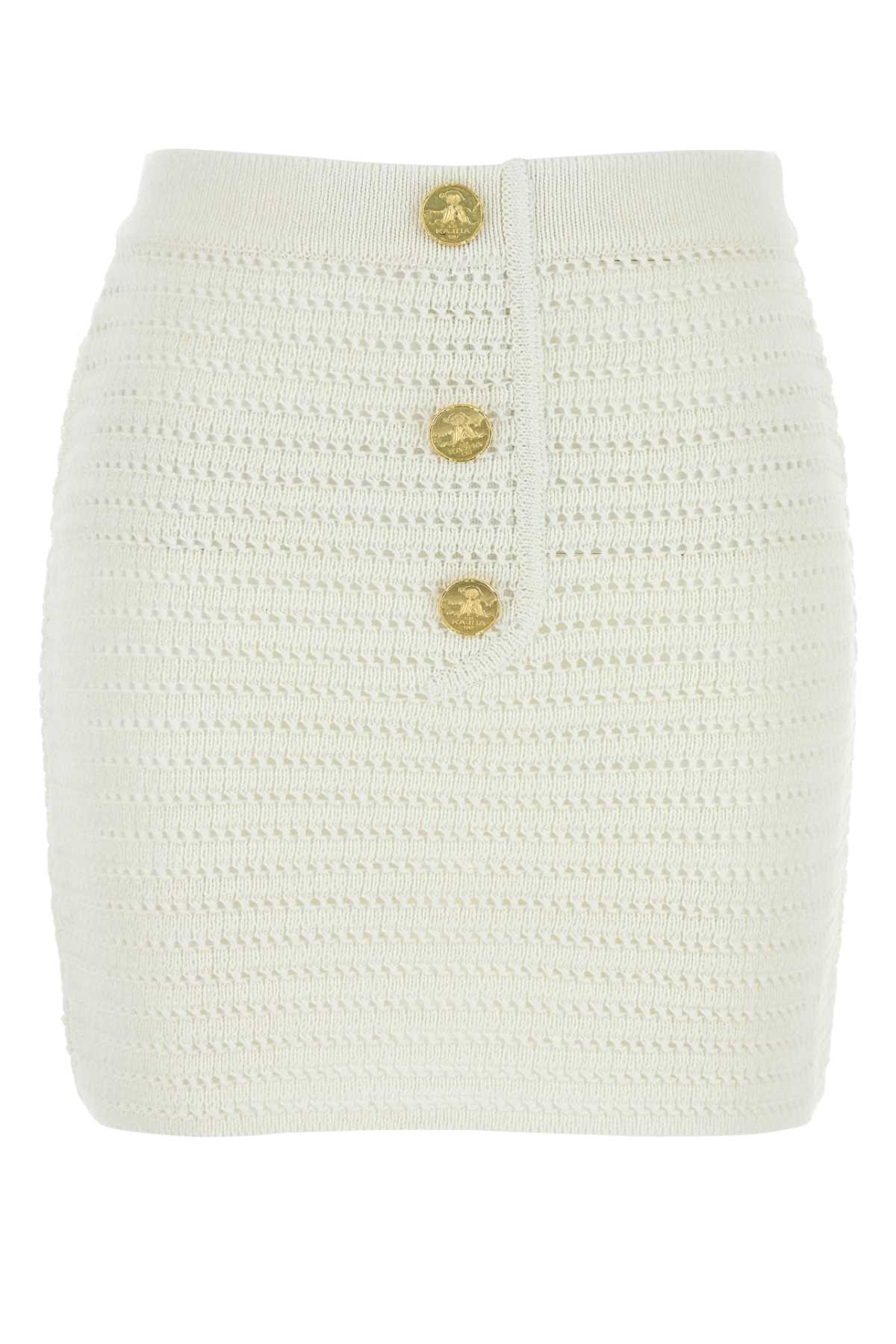Le Kasha Gonna Skirt — White