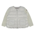 Moncler Jr Quilted Down-Filled Down Jacket — White