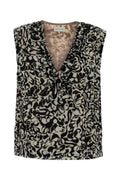 Dries Van Noten Printed Crepe Blouse — Black