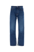 Off-White Cotton Denim Jeans — Blue