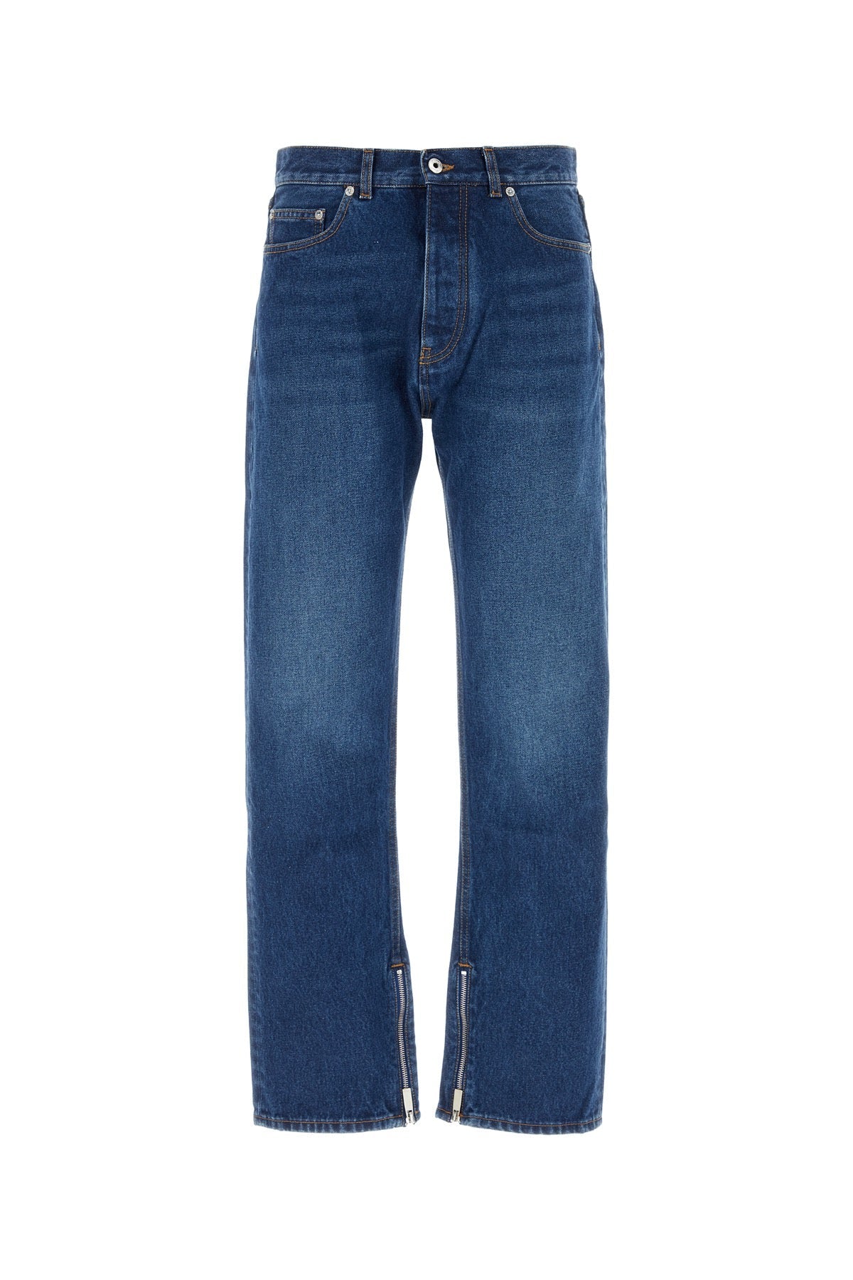 Off-White Cotton Denim Jeans — Blue