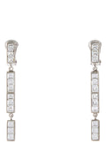 Alessandra Rich Pendant Earrings — Silver