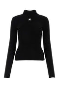 Courreges Knit Sweater — Black
