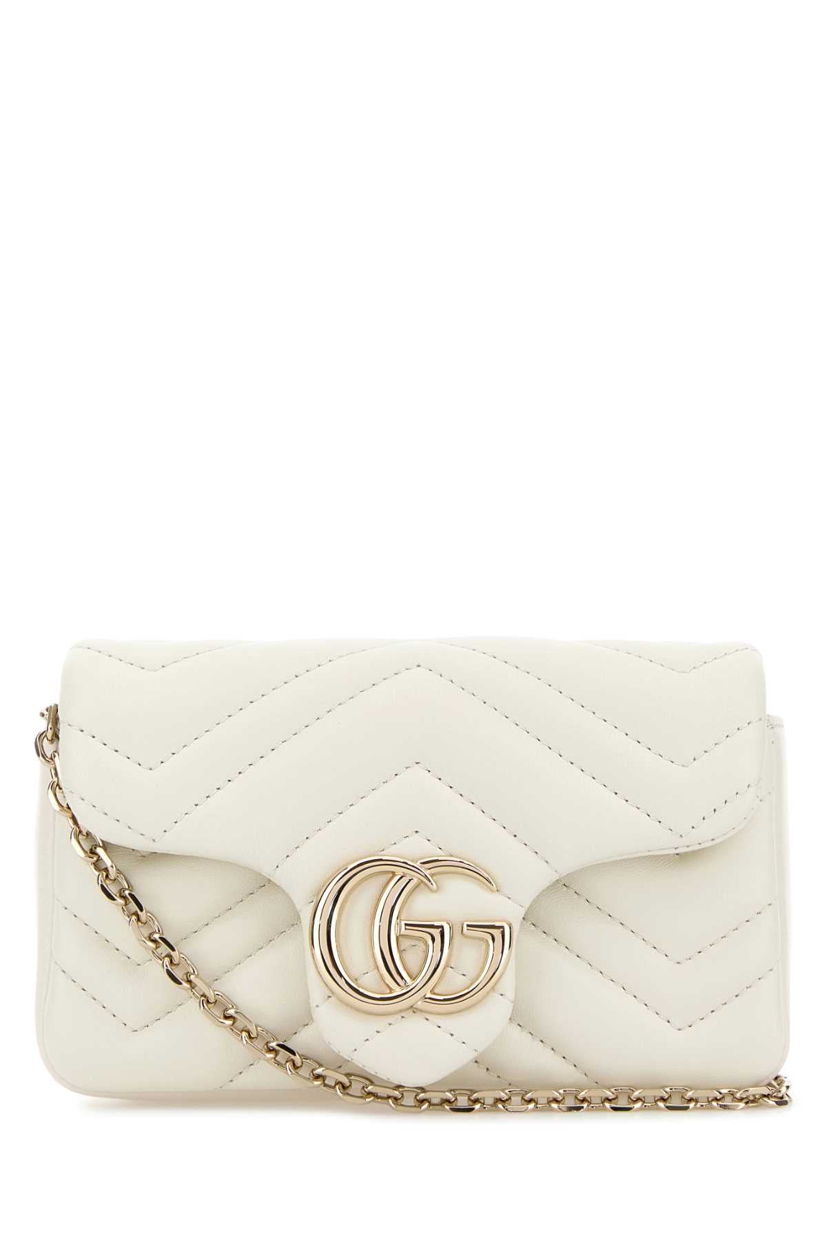 Gucci Marmont Shoulder Bag — White