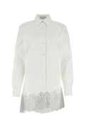 JW Anderson Glitter Shirt Dress — White