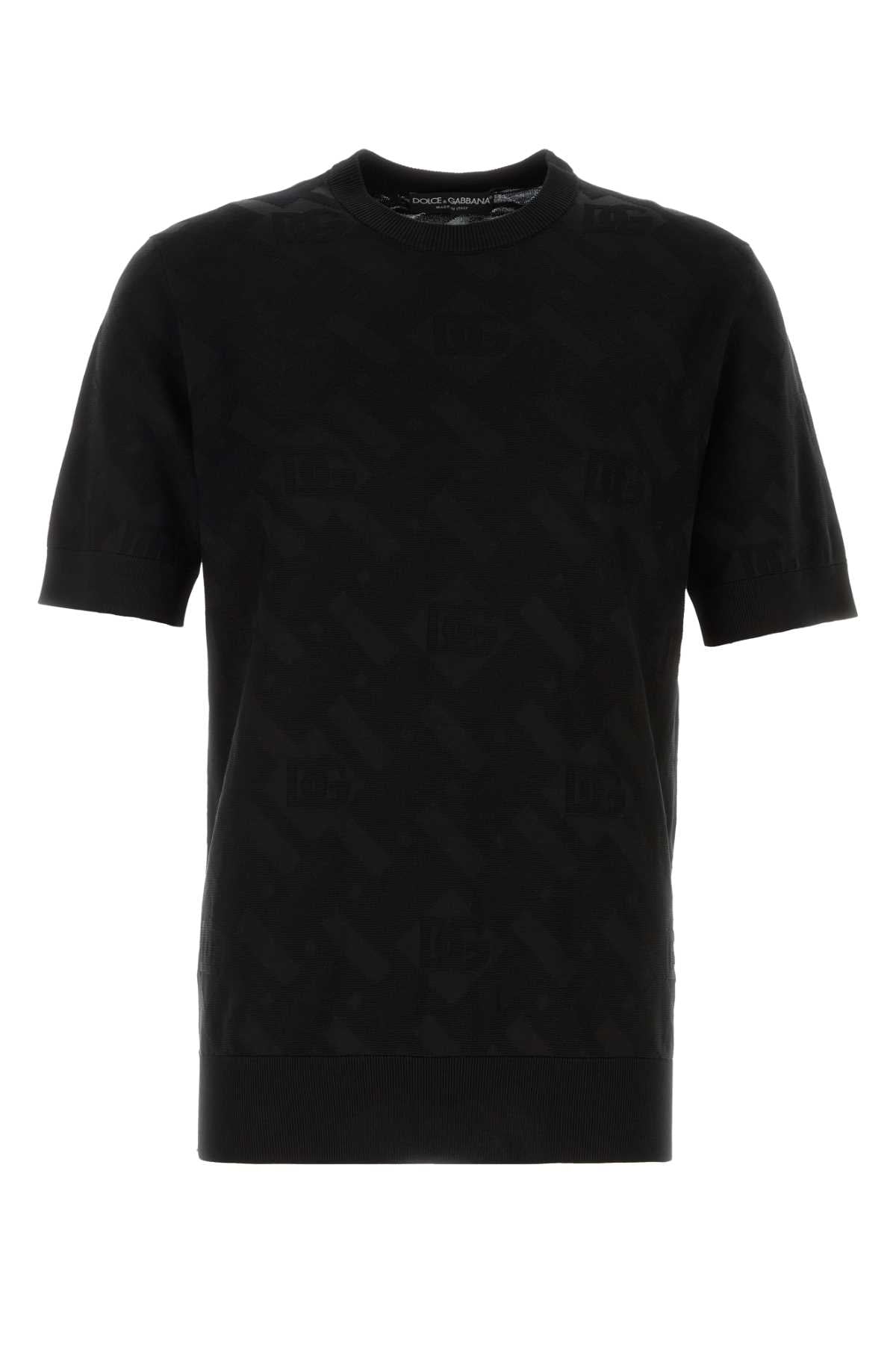Dolce & Gabbana Silk Knit Sweater — Black