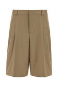 AMI Paris Waist Bermuda Shorts — Beige