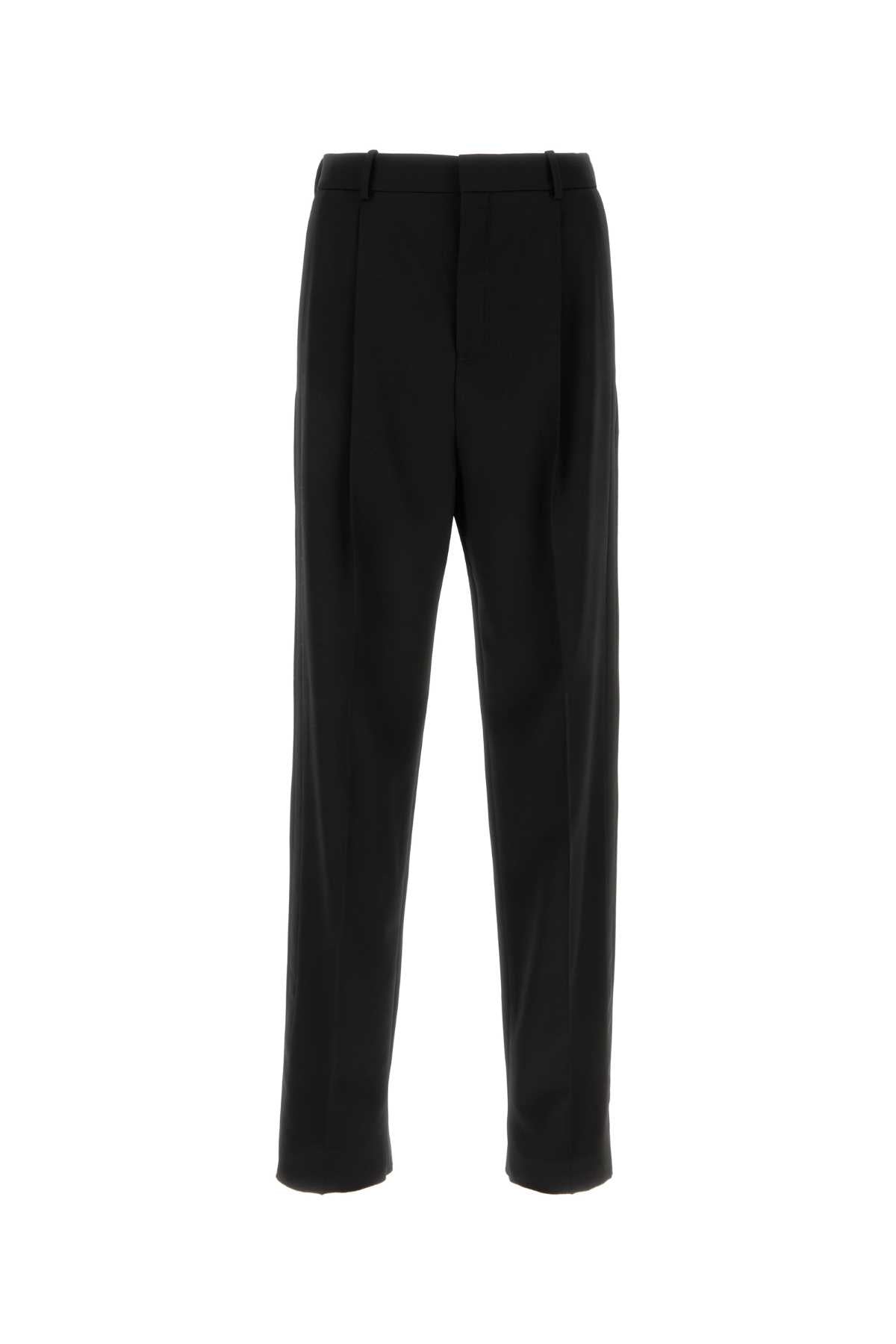 Saint Laurent Tuxedo Trousers — Black