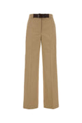 Tory Burch Cotton Trousers — Beige