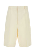 Bottega Veneta Bianco Bermuda Shorts — White
