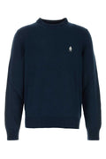 Prada Cotton Crew-Neck Sweater — Navy