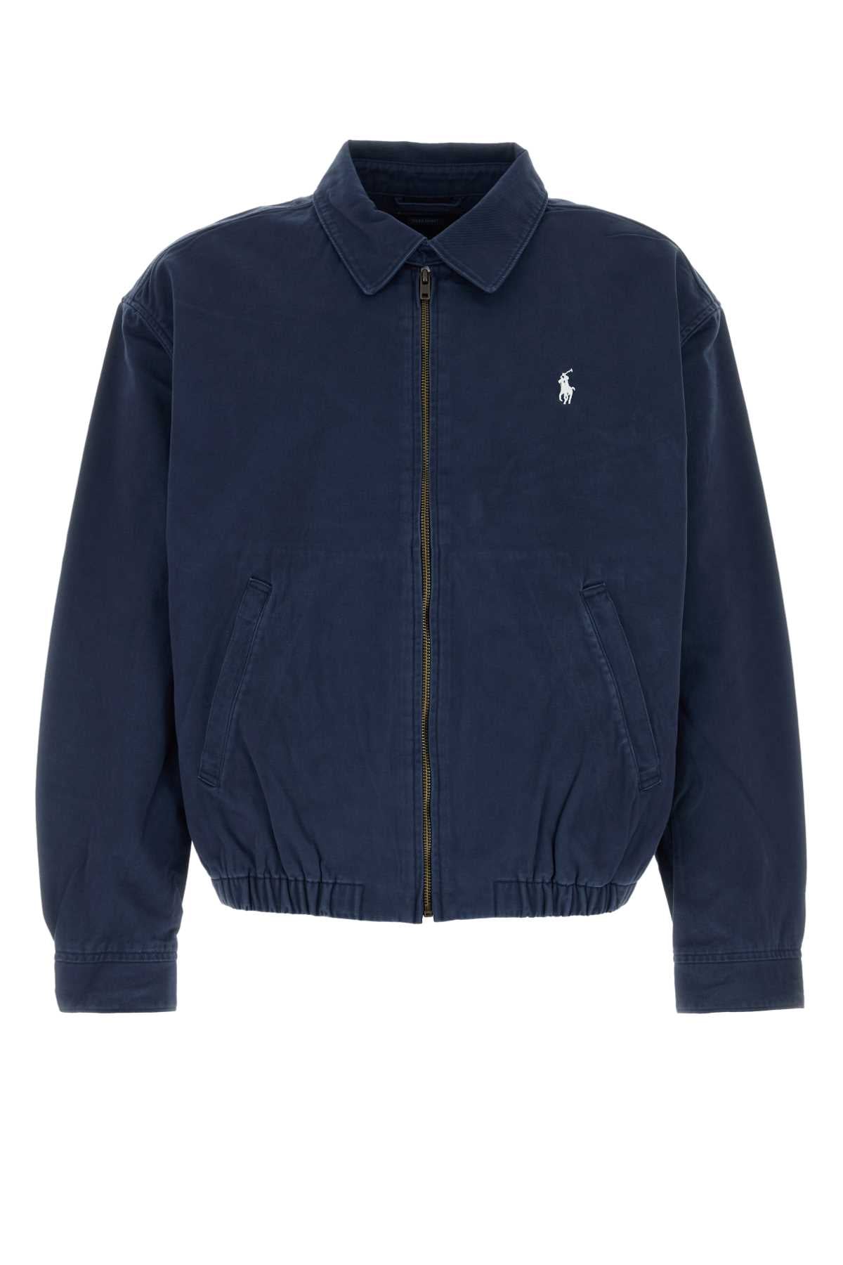 Polo Ralph Lauren Cotton Twill Bomber Jacket — Navy
