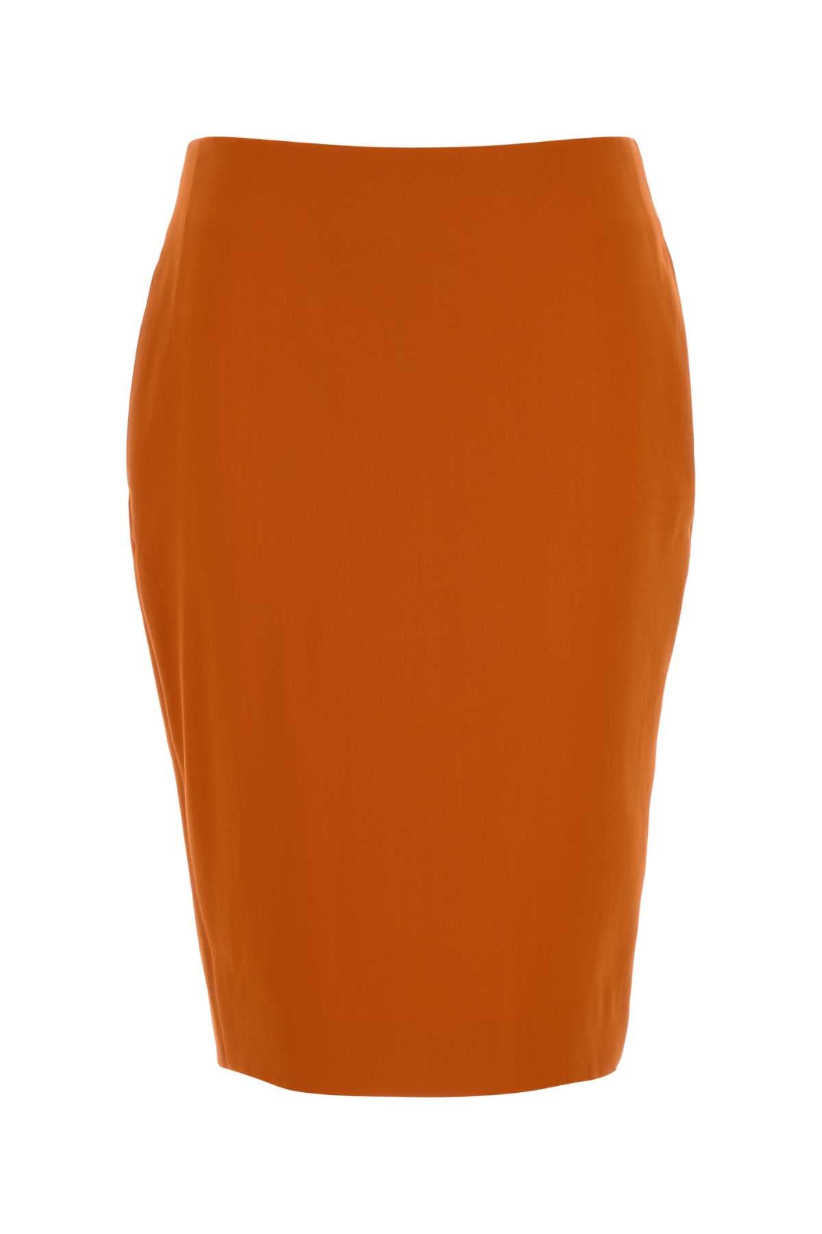 Saint Laurent Jupe Base Skirt — Orange