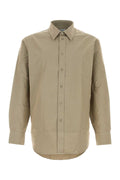 Burberry Poplin Cotton Shirt — Beige