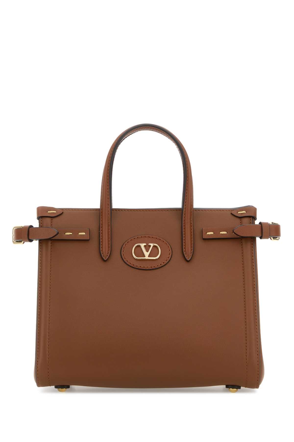Valentino Garavani Top Handle Bag — Brown