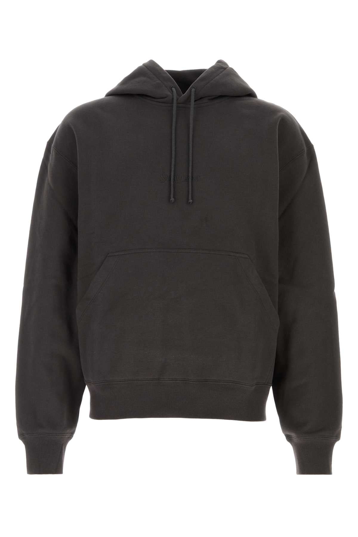 Saint Laurent Brode Hoodie — Gray