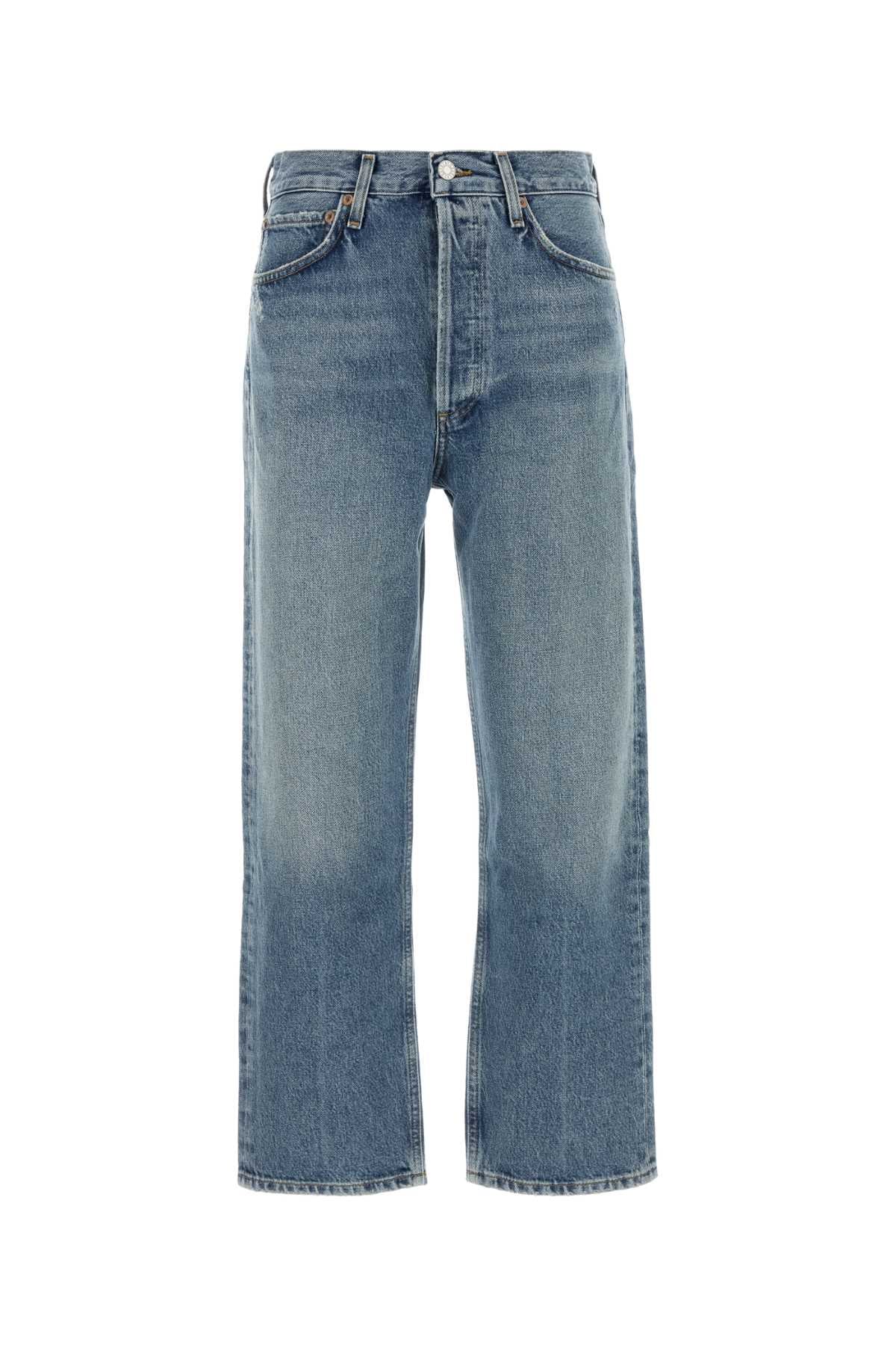 Agolde 90's Crop Jeans — Blue